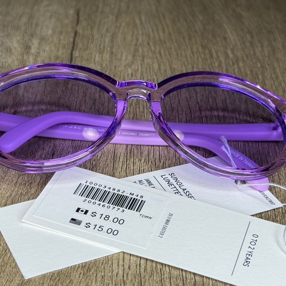 Janie and Jack Purple Kids Sunglasses